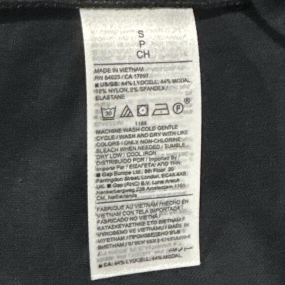 BANANA REPUBLIC NWOT ESSENTIAL LONG-SLEEVE POLO IN BLACK-SIZE SMALL - Picture 9 of 9